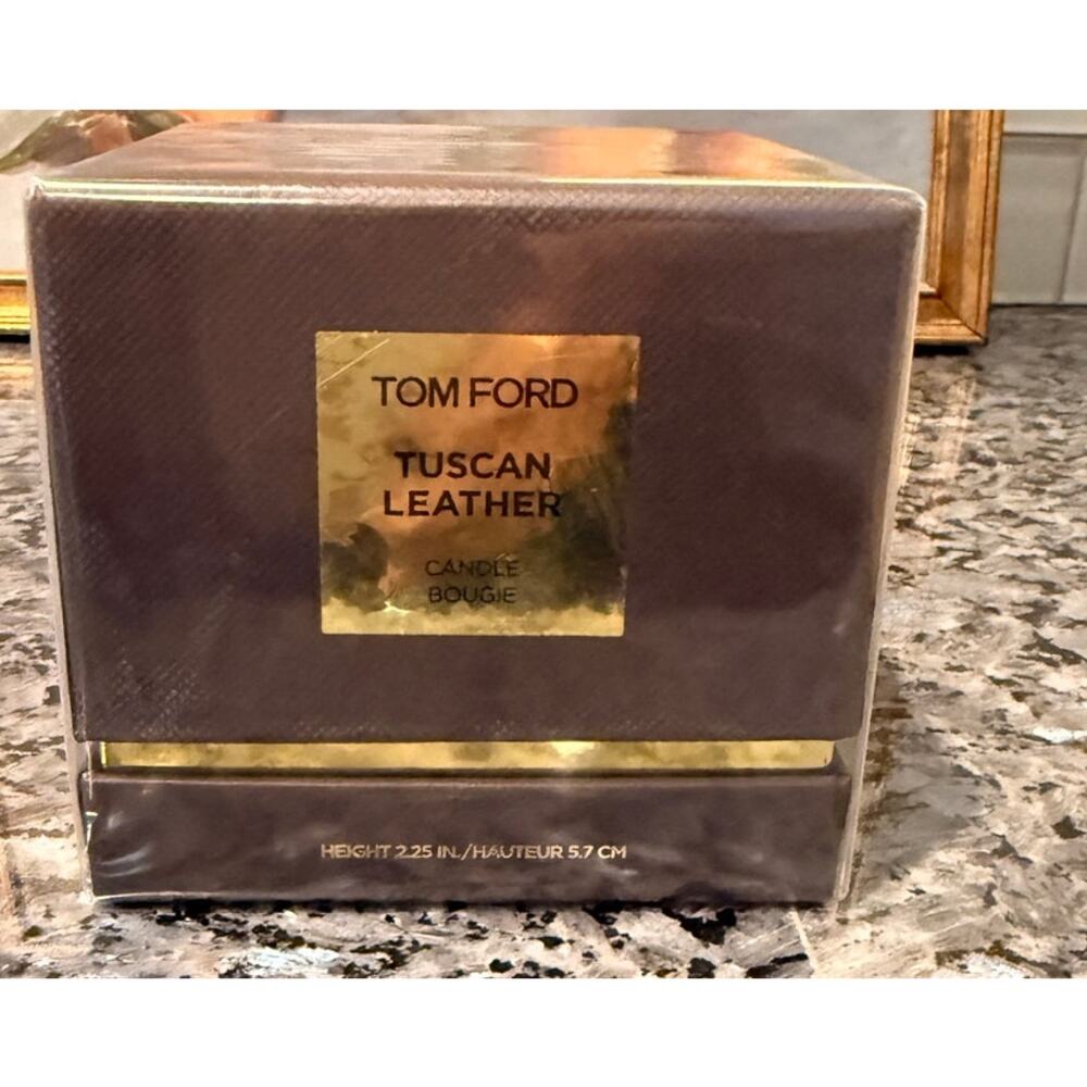 New Tom Ford Tuscan Leather Candle SEALED 2.25" MRSP $400